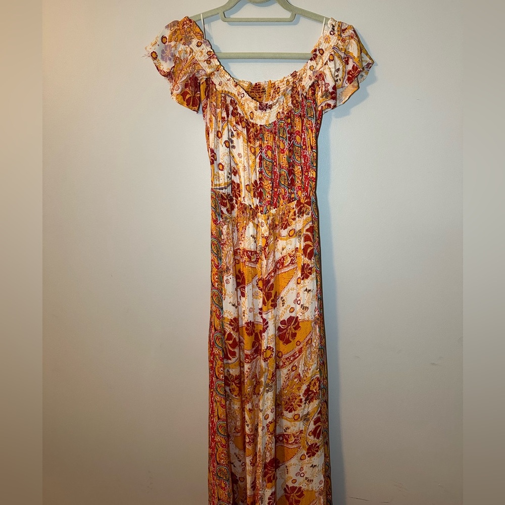 Free people floral jumpsuit